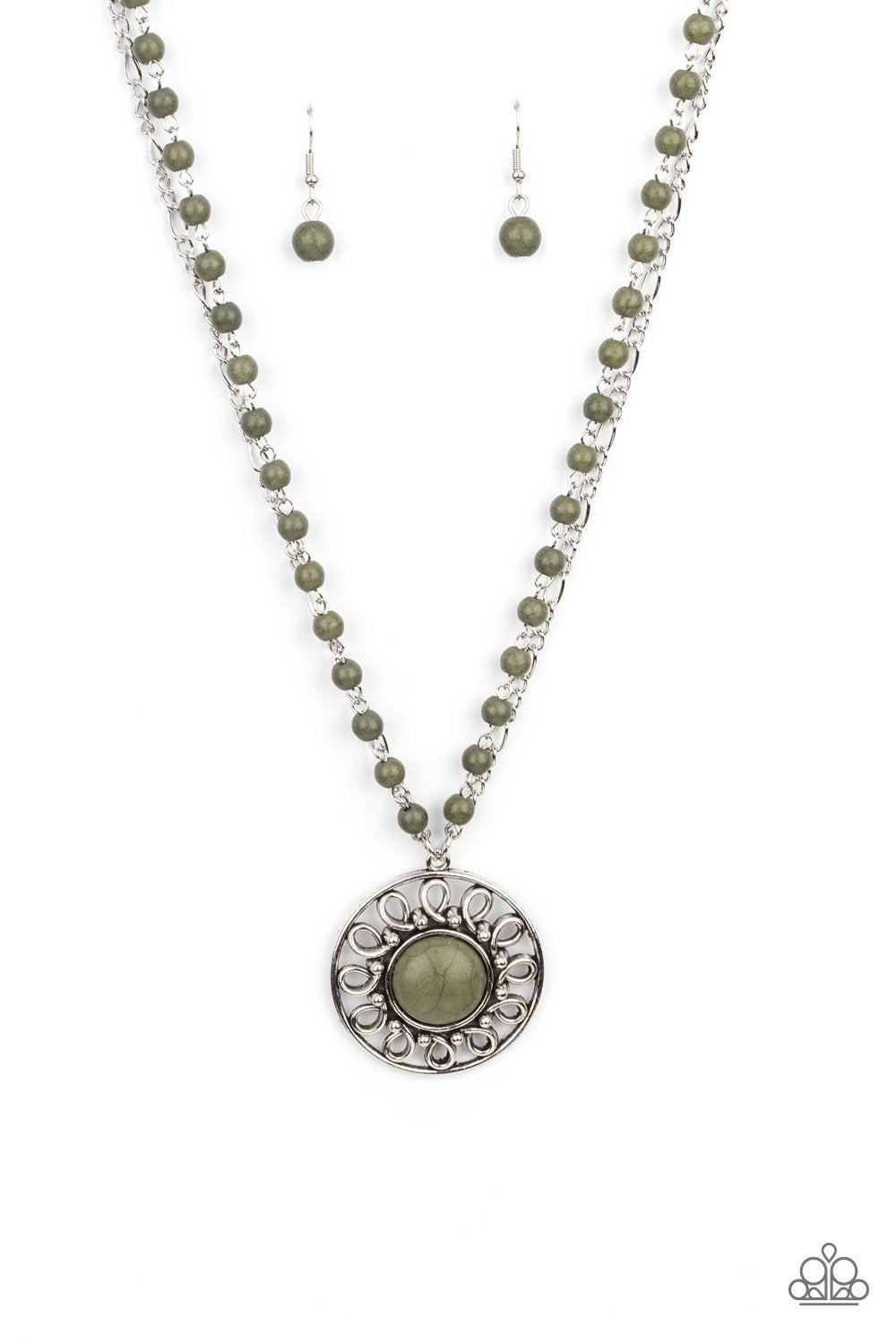 "Sahara Suburb" - Green #409 - Paparazzi Accessories