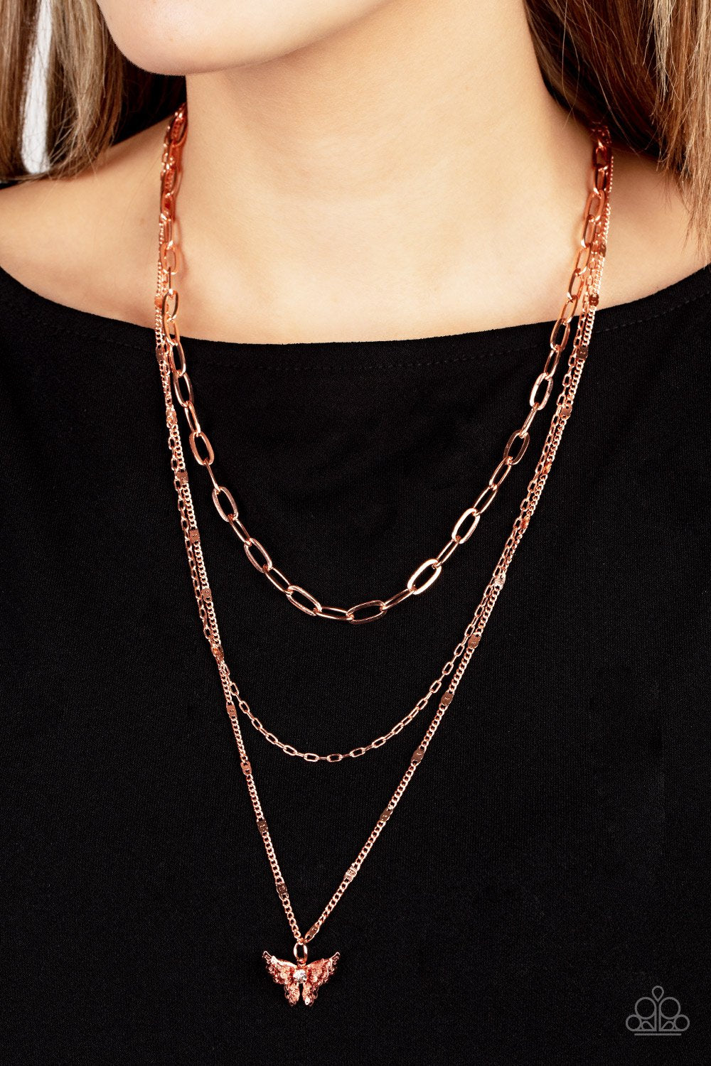 "Bountiful Butterflies" - Copper #635 - Paparazzi Accessories