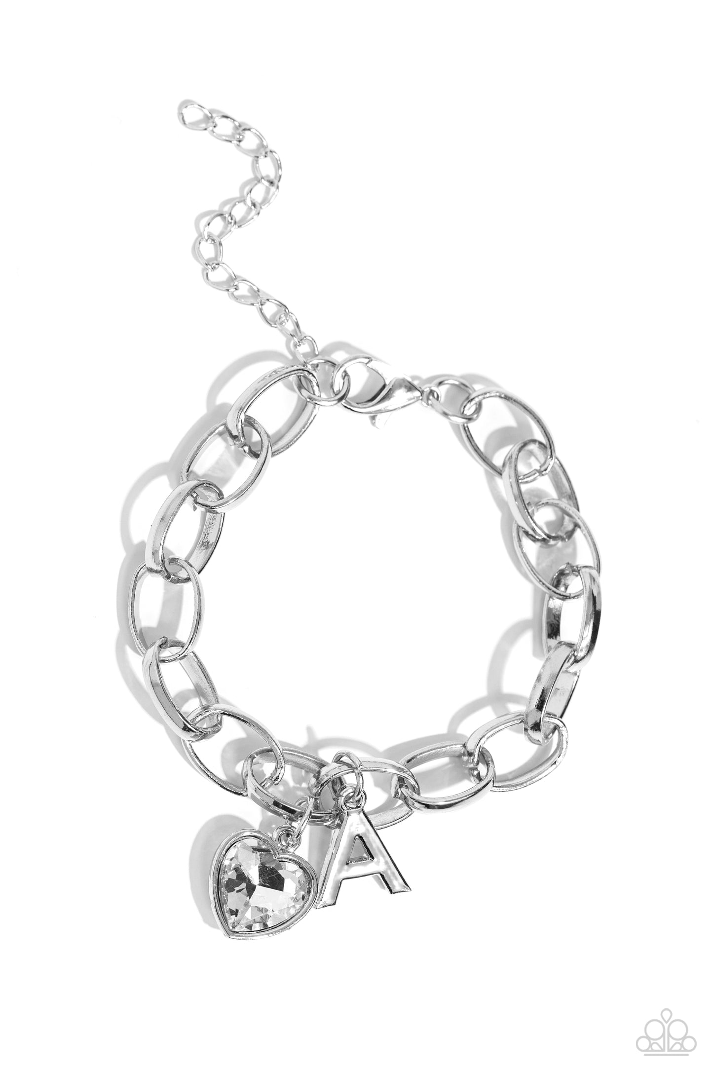 "Guess Now Its INITIAL" - White #501 - Paparazzi Accessories