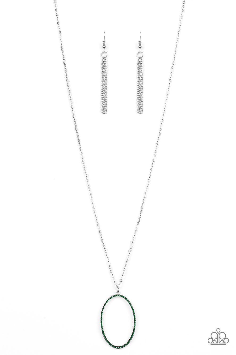 "A Dazzling Distraction" - Green #485 - Paparazzi Accessories