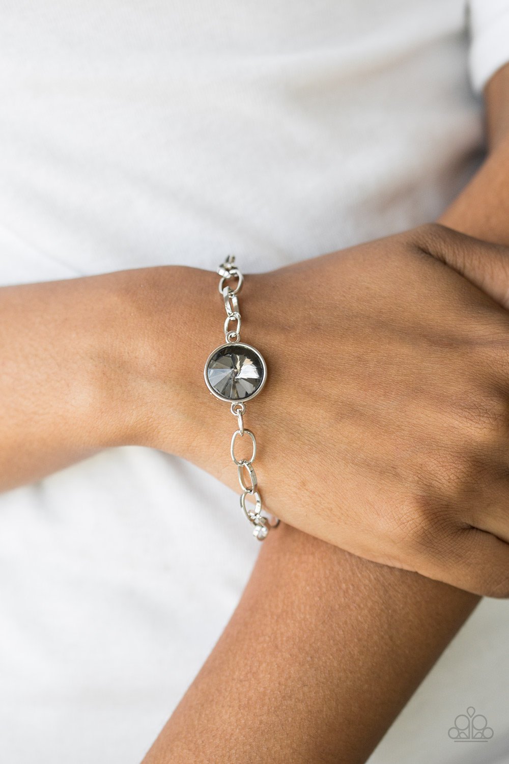 "All Aglitter" - Silver #888 - Paparazzi Accessories
