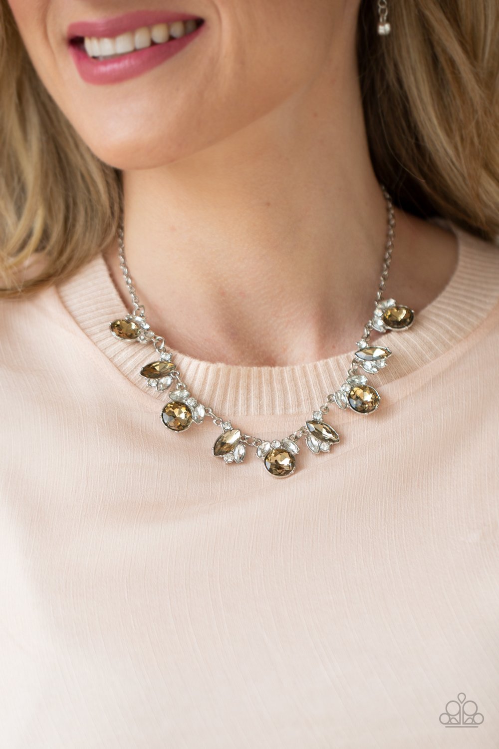 "BLING to Attention" - Brown #220 - Paparazzi Accessories