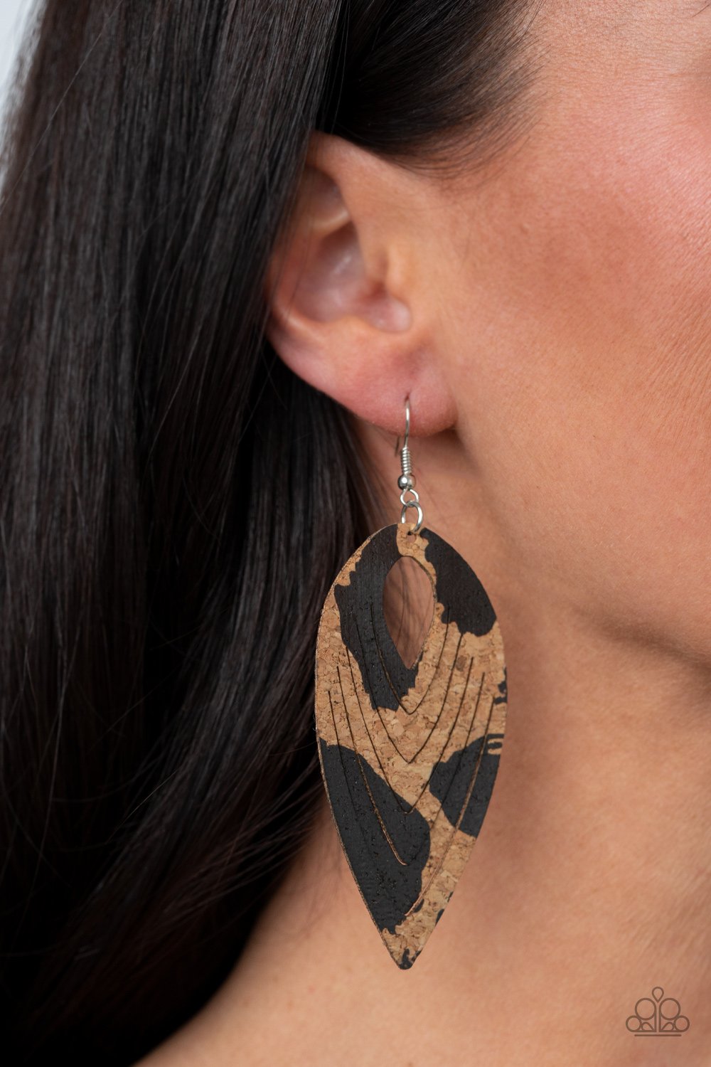 "Cork Cabana" - Black #1384 - Paparazzi Accessories