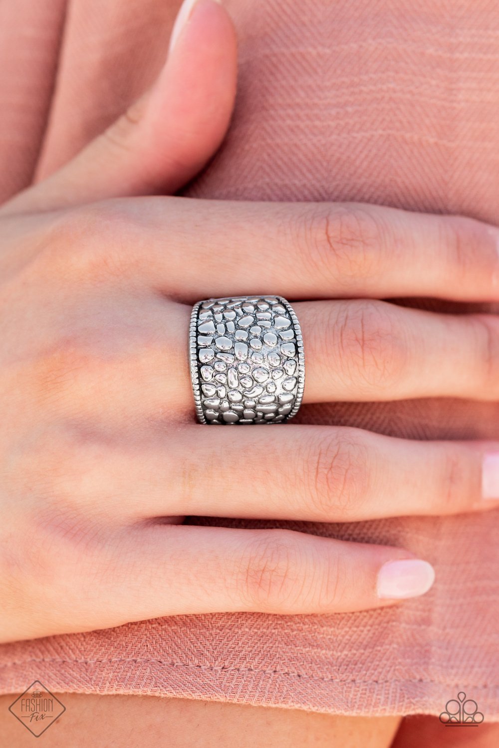 "Dotted Decorum" - Silver # 3263 - Paparazzi Accessories