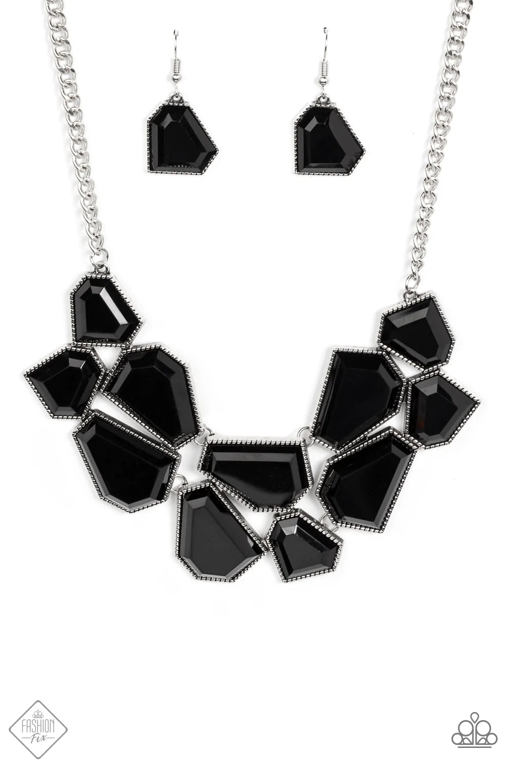"Double-DEFACED" - Black #1128 - Paparazzi Accessories