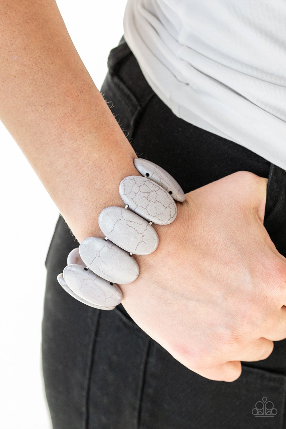 "Dramatically Nomadic" - Silver #860 - Paparazzi Accessories