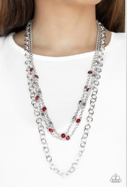 "Metro Mixer" - Red #241 - Paparazzi Accessories
