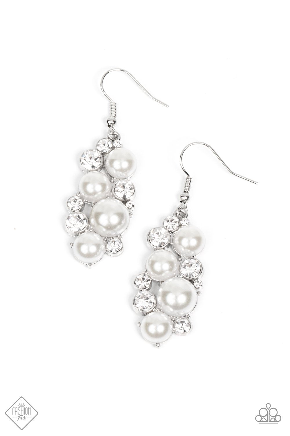 "Fond of Baubles" - White #1430 - Paparazzi Accessories