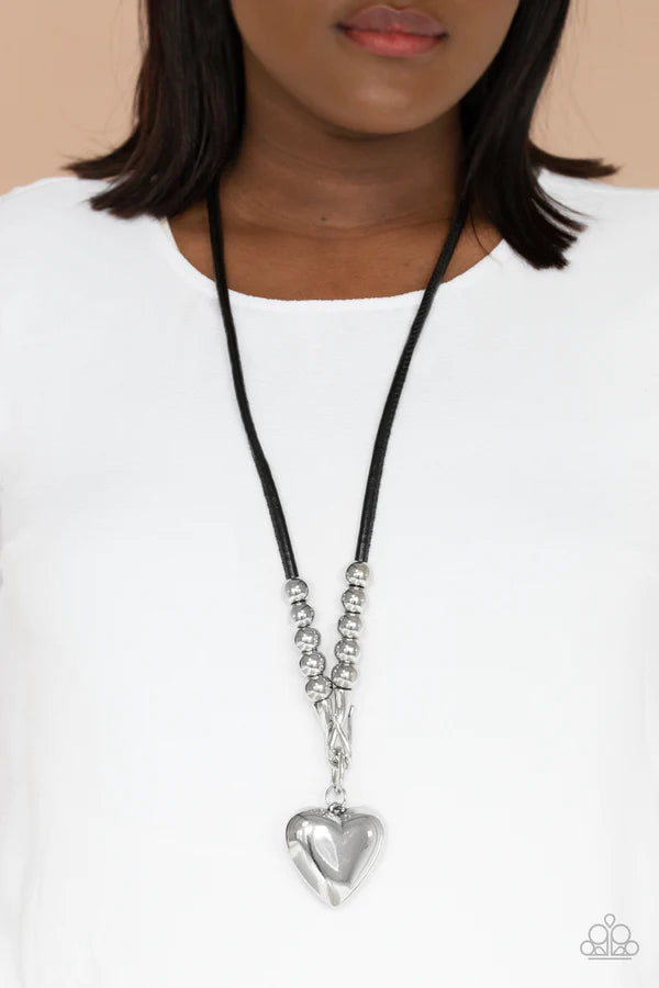 "Forbidden Love" - Black #598 - Paparazzi Accessories