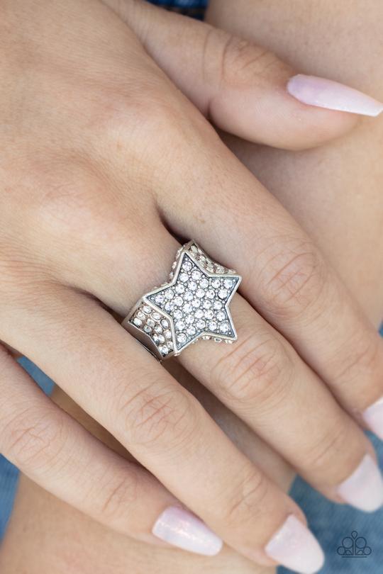 "Here Comes The Fireworks" - White #3020 - Paparazzi Accessories