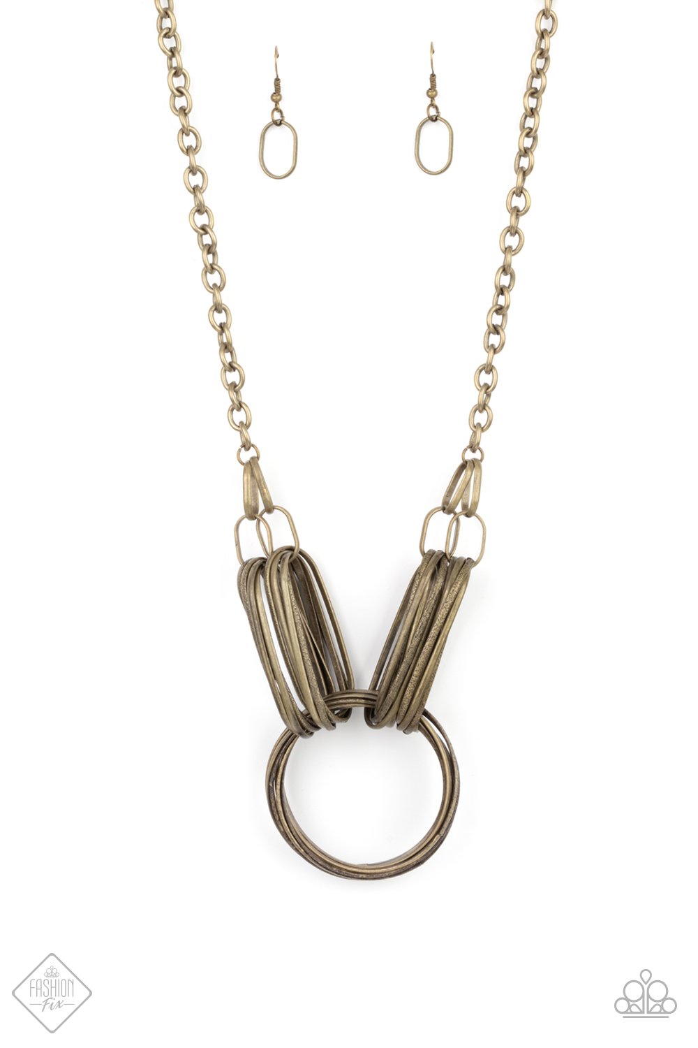 "Lip Sync Links" - Brass #028 - Paparazzi Accessories