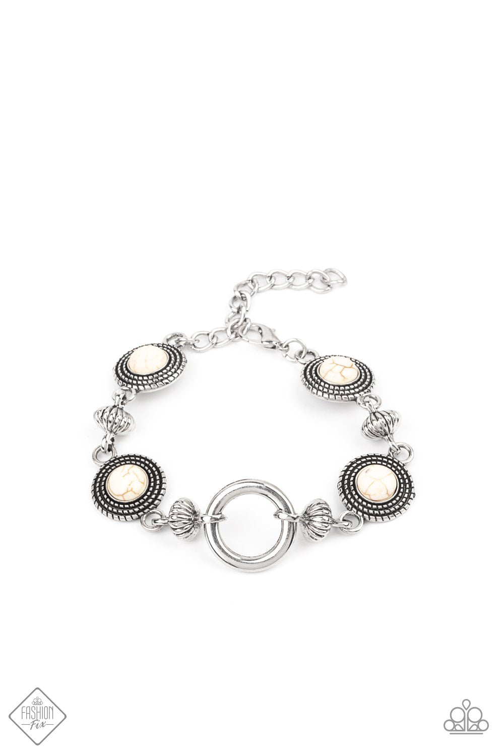 "Musical Mountains" - White #812 - Paparazzi Accessories