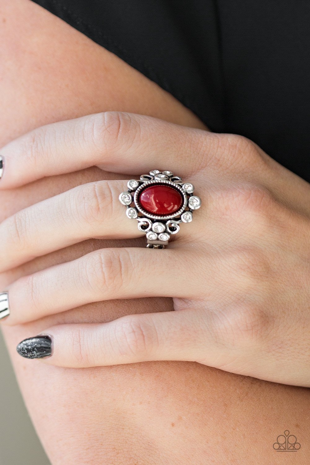 "Noticeably Notable" - Red #3027 - Paparazzi Accessories