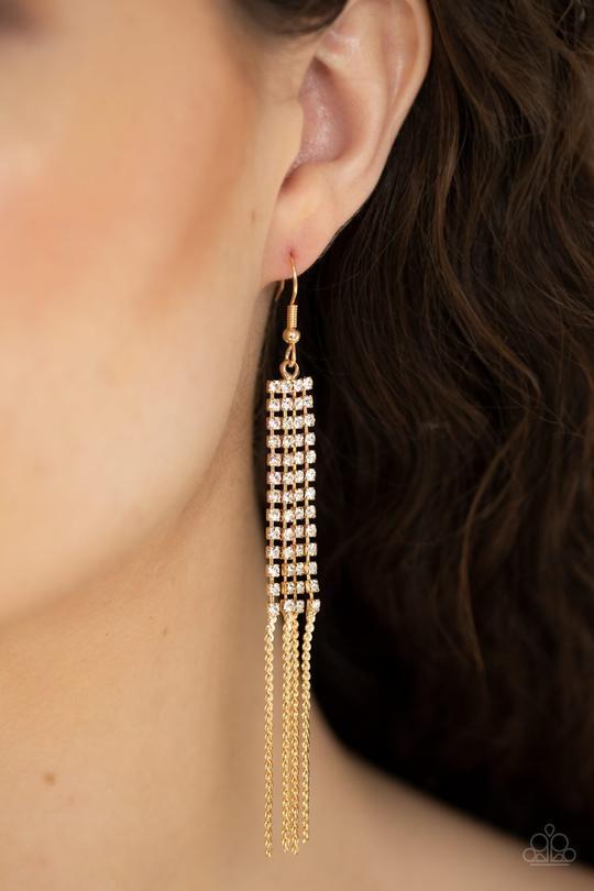 "Rhinestone Romance" - Gold #483 - Paparazzi Accessories