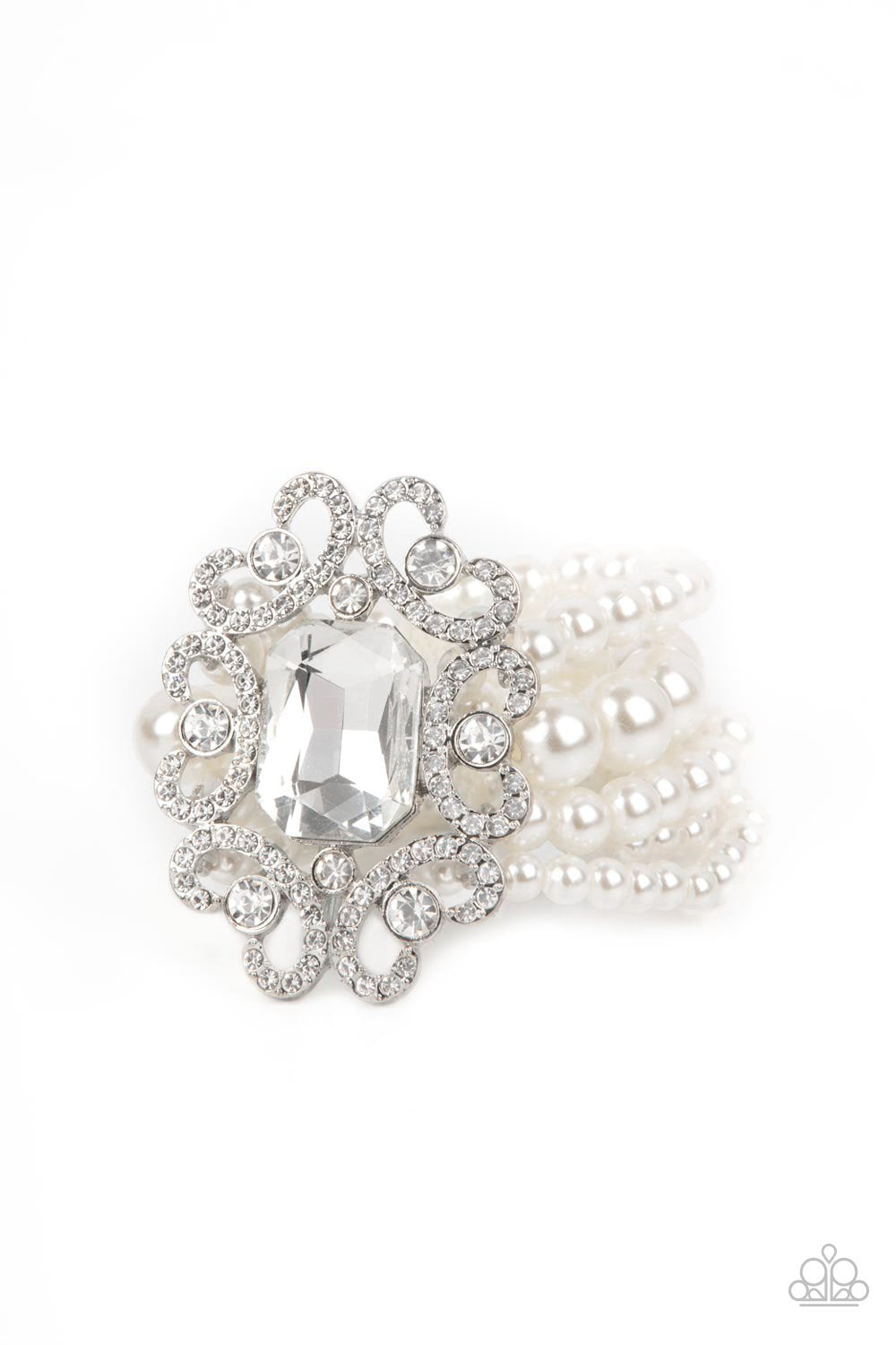 "Rule The Room" - White #1499 - Paparazzi Accessories EMP2021