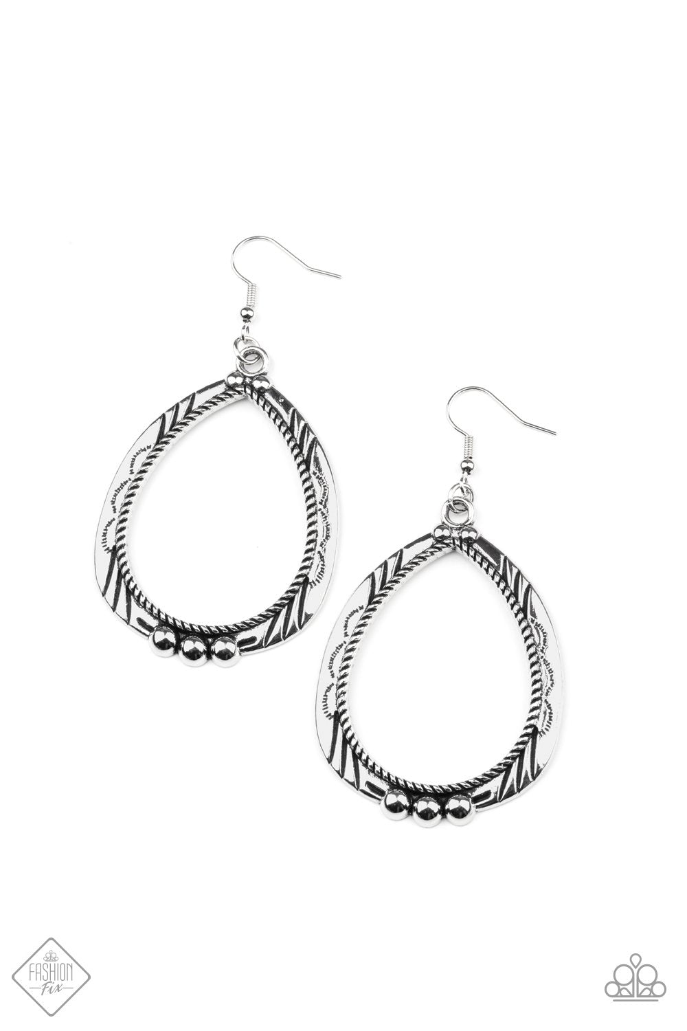 "Terra Topography” - Silver #1531 - Paparazzi Accessories