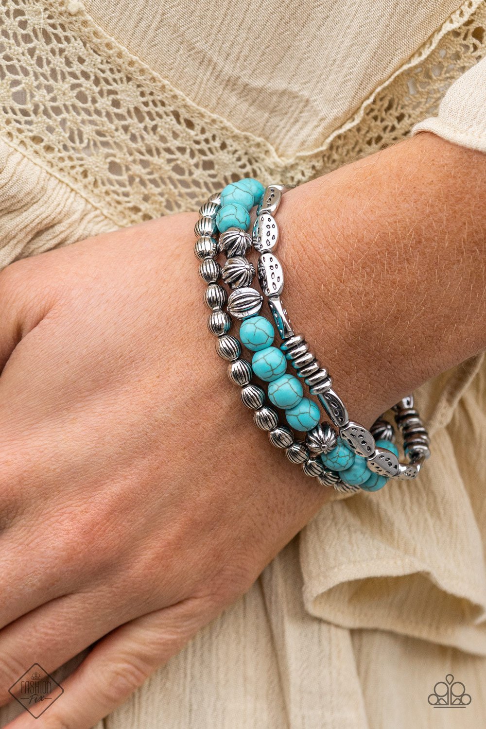 "Trail Mix Mecca" - Blue #960 - Paparazzi Accessories