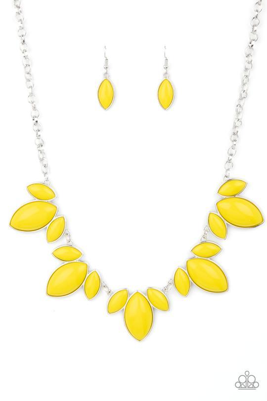 "3 pc Set: Viva La Vacation w/ 2 Bracelets" - Yellow #425 - Paparazzi Accessories