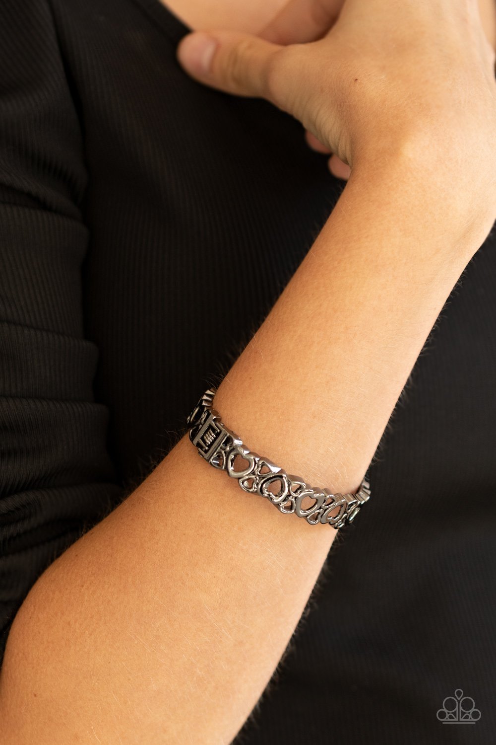"You HEART the Lady!" - Black #1269 - Paparazzi Accessories