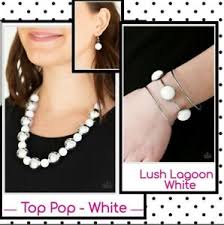 "Lush Lagoon" - White # 469 -Paparazzi Accessories
