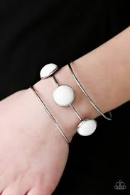 "Lush Lagoon" - White # 469 -Paparazzi Accessories