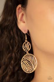 "Palm Oasis" - Gold # 527 - Paparazzi Accessories