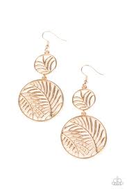 "Palm Oasis" - Gold # 527 - Paparazzi Accessories