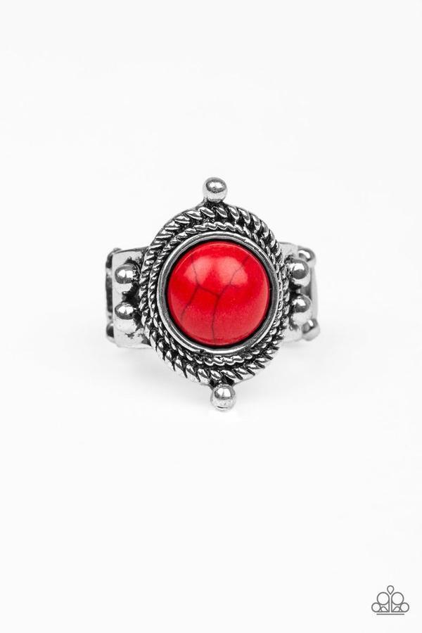 "Prone to Wander" - Red #1486 - Paparazzi Accessories