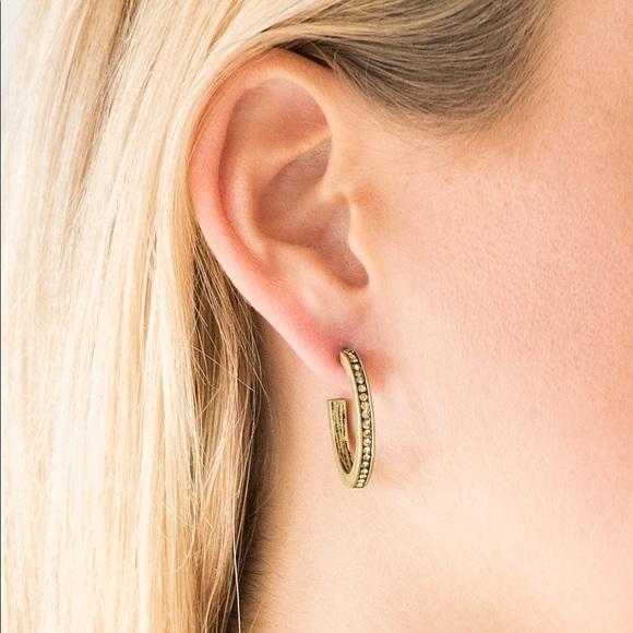 "Hoop Haven" - Brass # 1335 - Paparazzi Accessories