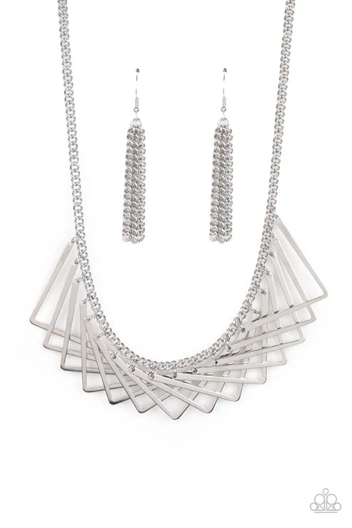 "Metro Mirage" - Silver #992 - Paparazzi Accessories