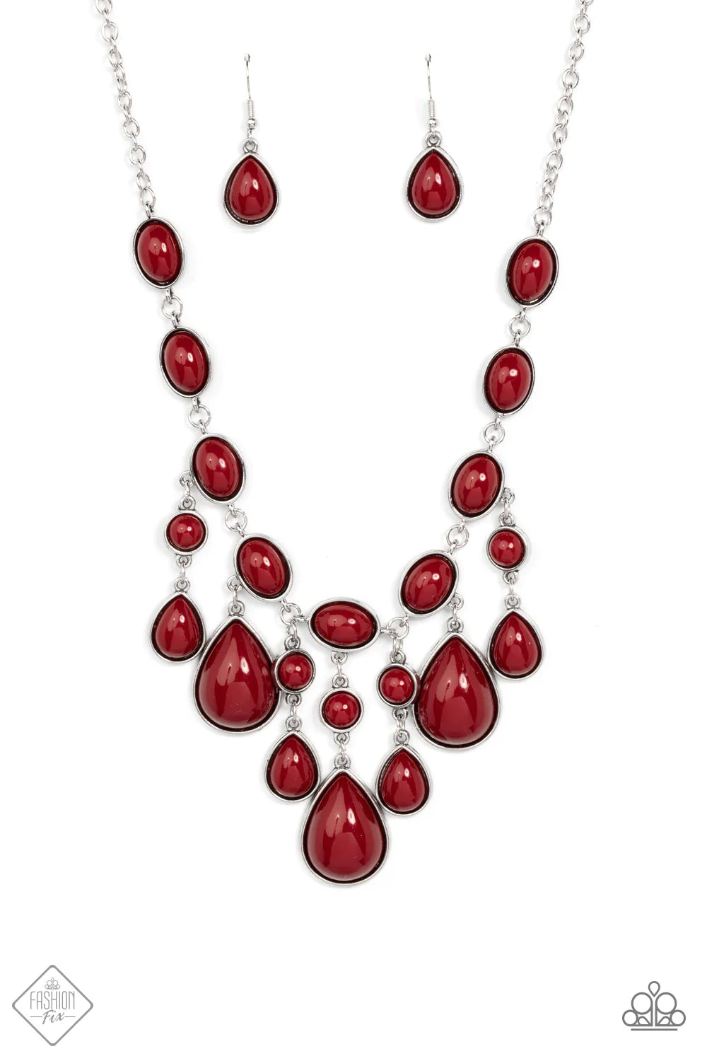 "Mediterranean Mystery" - Red #435 - Paparazzi Accessories