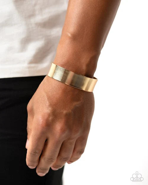 "Linear Layers" - Gold #3208 - Paparazzi Accessories