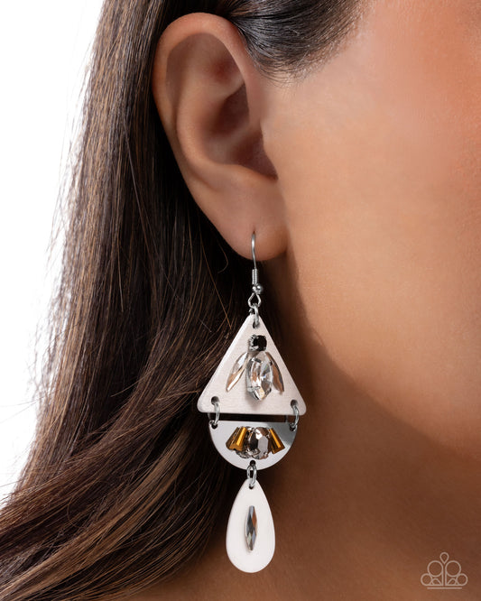 "Abstract Articulation" - White #3249 - Paparazzi Accessories