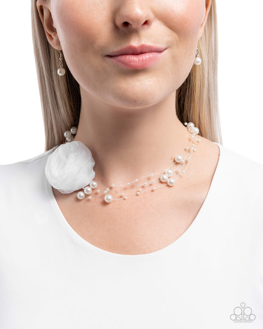 "Delicate Debutante" - White # 3135 - Paparazzi Accessories