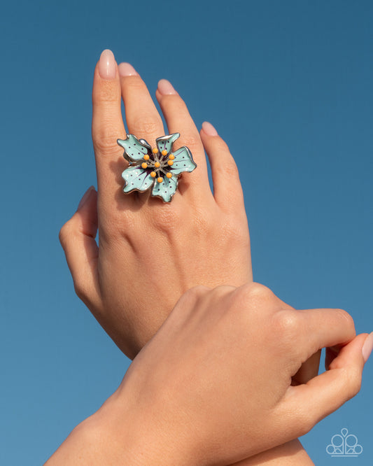 "Fast Florals" - Blue #2027 - Paparazzi Accessories