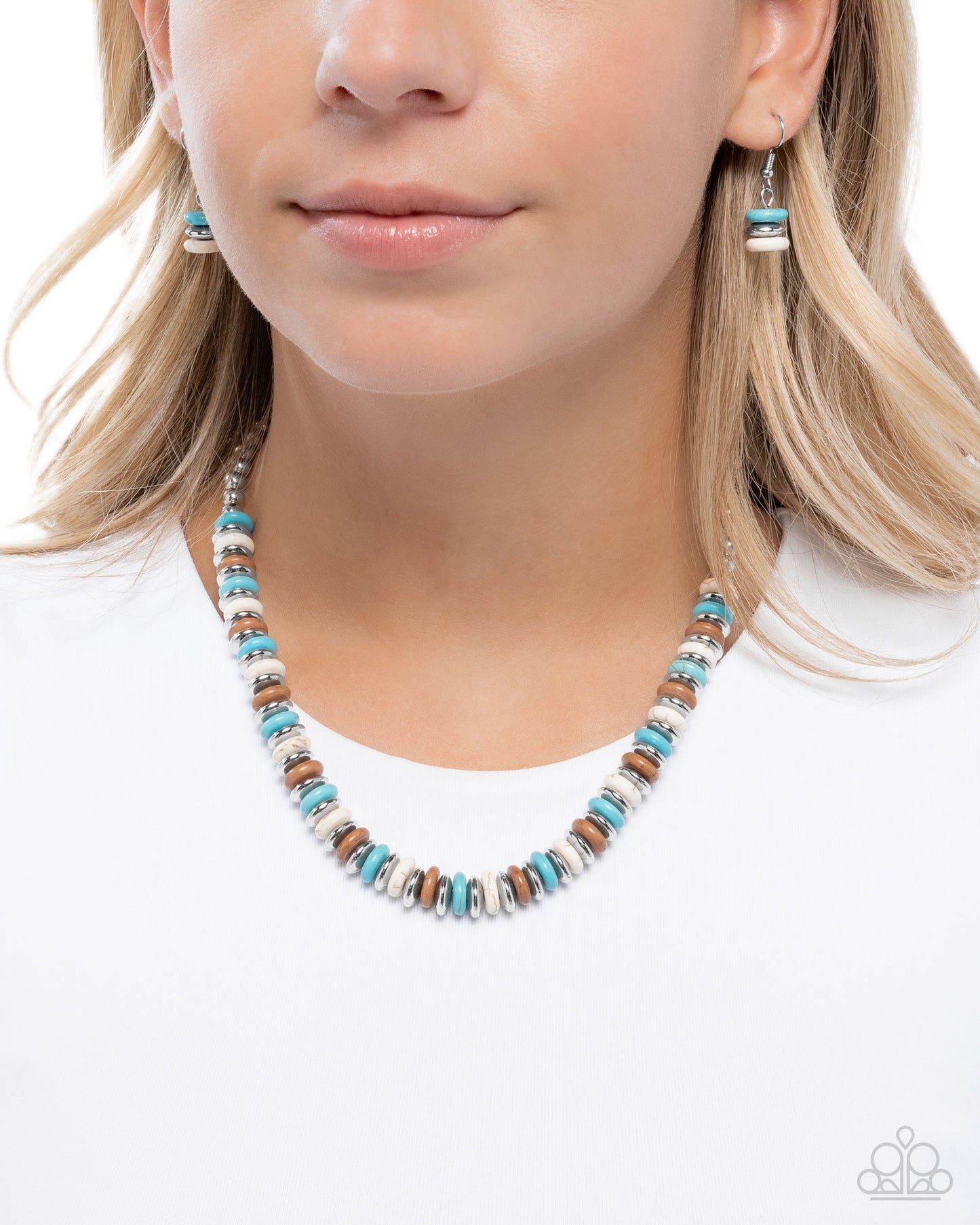 "Straightforward Stones" - Blue #1627 - Paparazzi Accessories