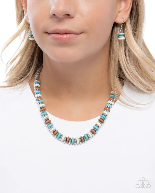 "Straightforward Stones" - Blue #1627 - Paparazzi Accessories