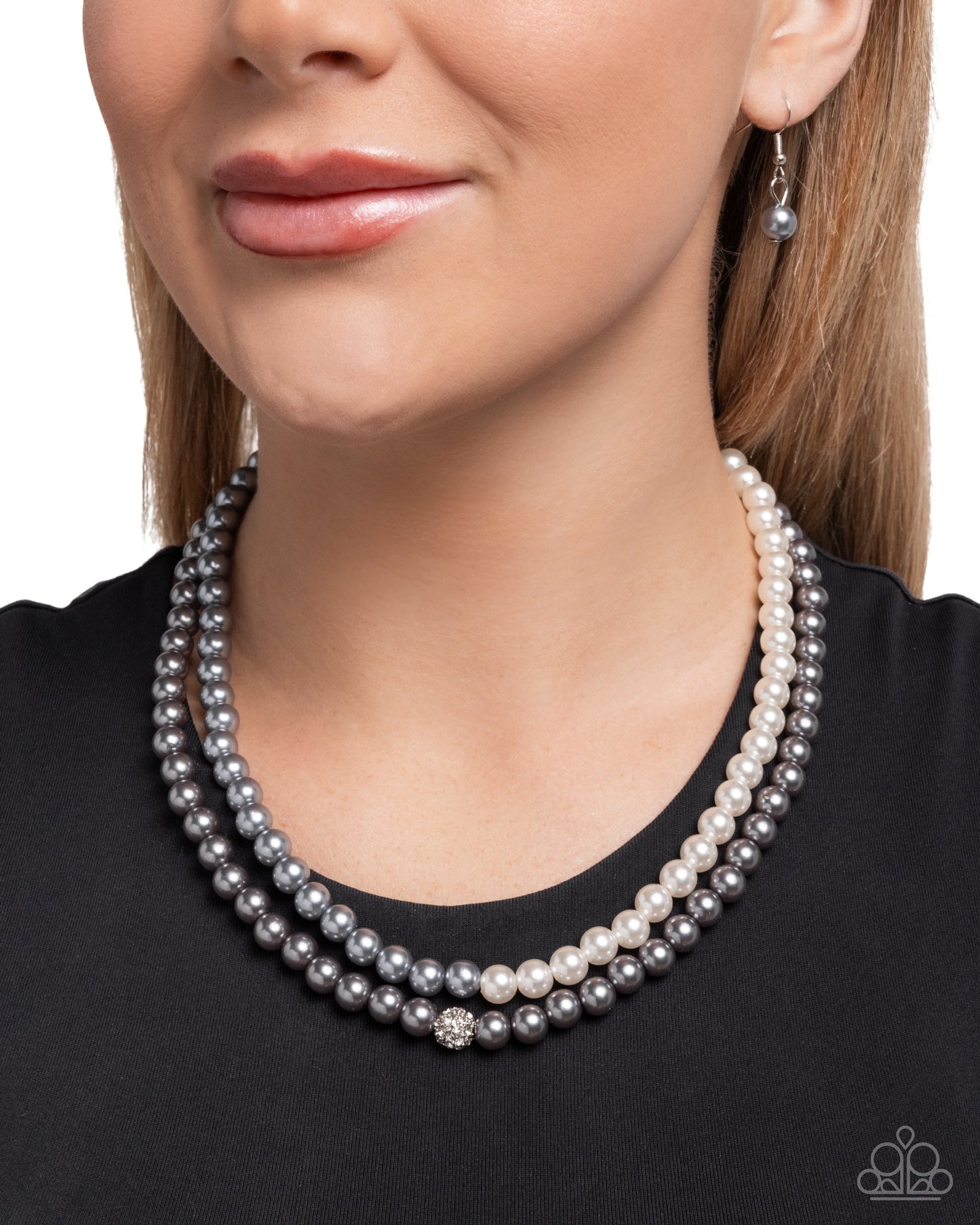 "Pearly Paladin" - Silver #3246 - Paparazzi Accessories