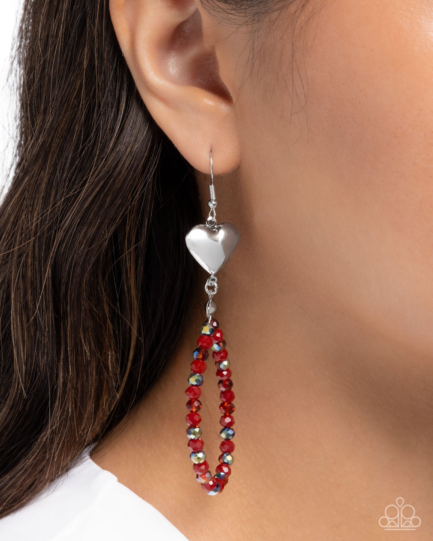 "Treasured Teardrops" - Red #1595 - Paparazzi Accessories