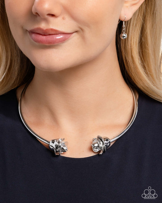 "Rosy Radius" - Silver #1597 - Paparazzi Accessories