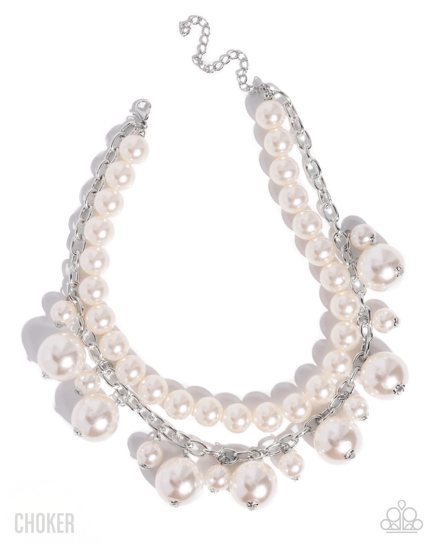 "Sophisticated to the Max" - White #1633 (Choker) - Paparazzi Accessories