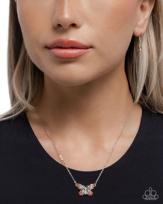 "Gliding Glam" - Orange #1666 - Paparazzi Accessories