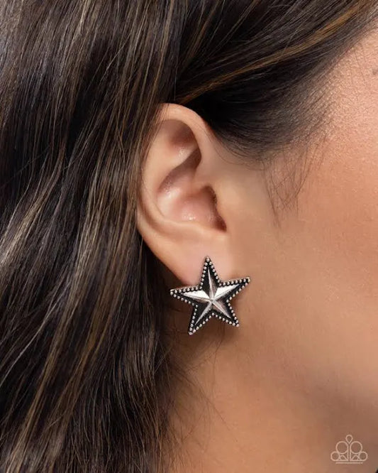"Staunch Studs" - Silver #1615 - Paparazzi Accessories