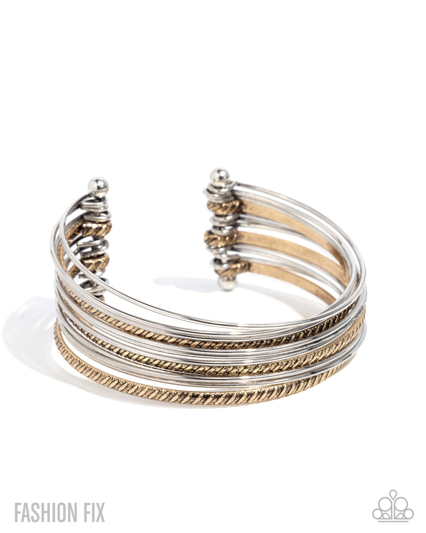 "Liberated Legend" -  Silver/Gold #1999 - Paparazzi Accessories