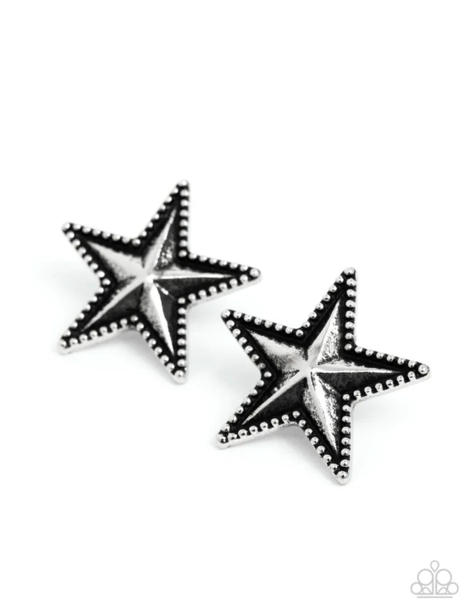 "Staunch Studs" - Silver #1615 - Paparazzi Accessories