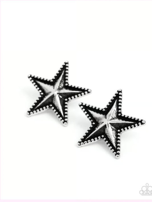 "Staunch Studs" - Silver #1638 - Paparazzi Accessories