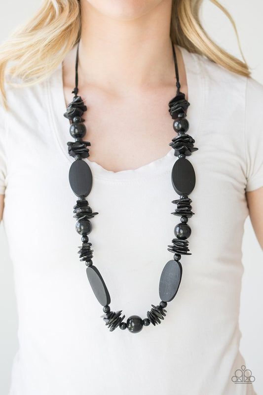 "Carefree Cococay" - Black #3140 - Paparazzi Accessories