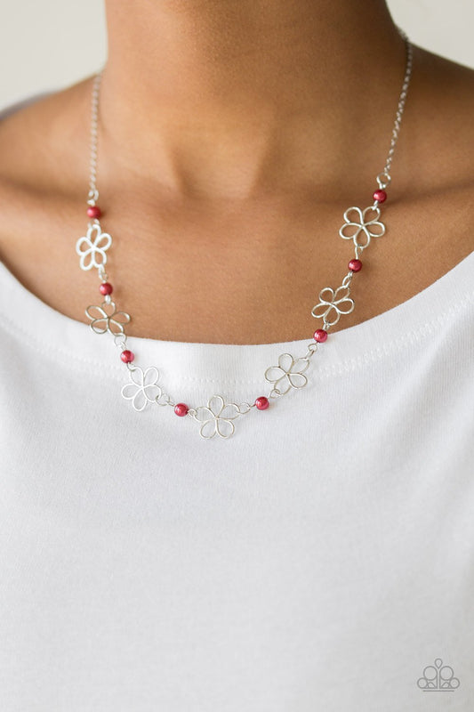 "Always Abloom" - Red #3131 - Paparazzi Accessories