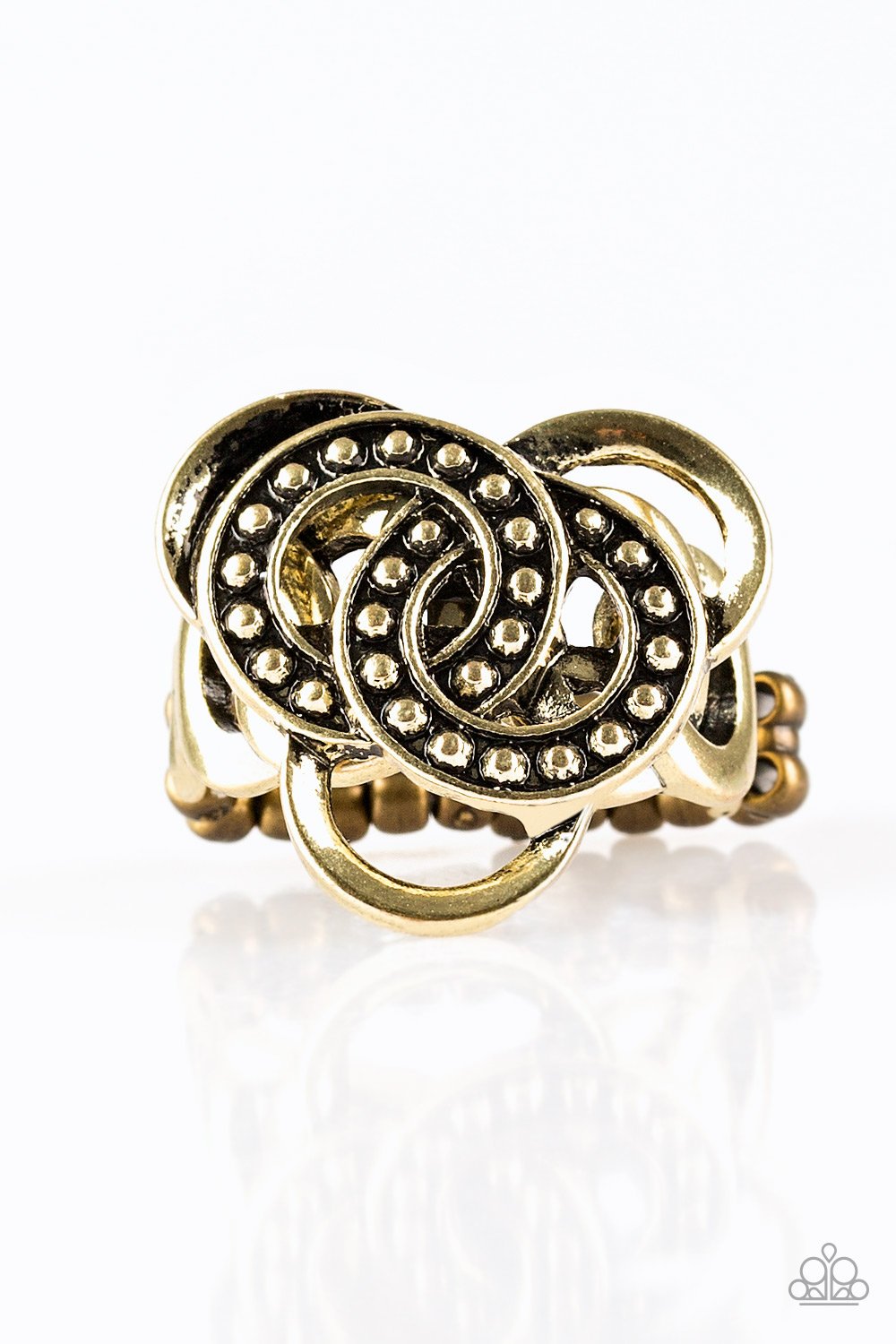 "Dizzying Distraction"  - Brass #3004 - Paparazzi Accessories