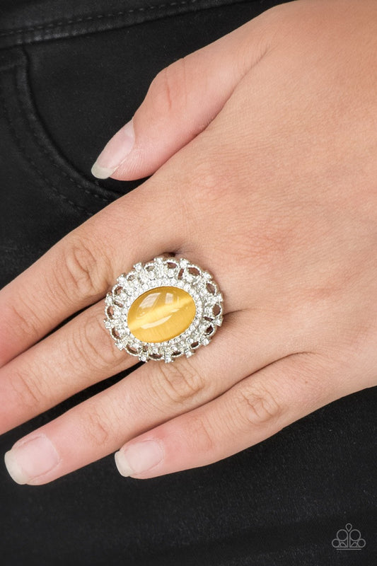 "BAROQUE The Spell" - Yellow #3016 - Paparazzi Accessories